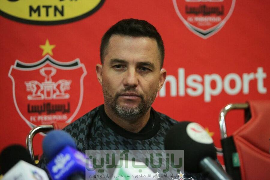 عکس| رونمایی پرسپولیس از سرمربی جدید به سبک جدول روزنامه